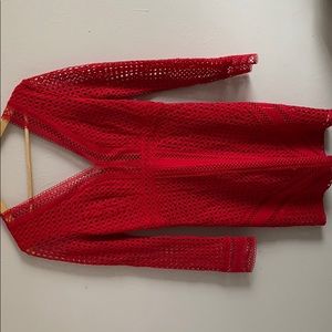 Sexy red cocktail dress